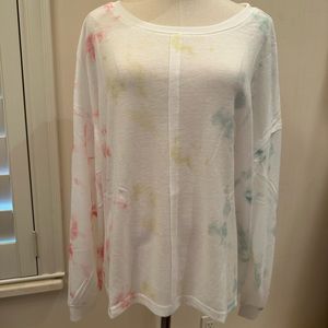 Jordann white tie dye sweater